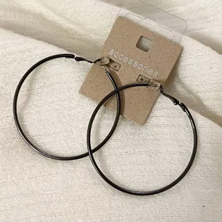 گوشواره حلقه ای مشکی