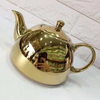 قوری چینی طلایی