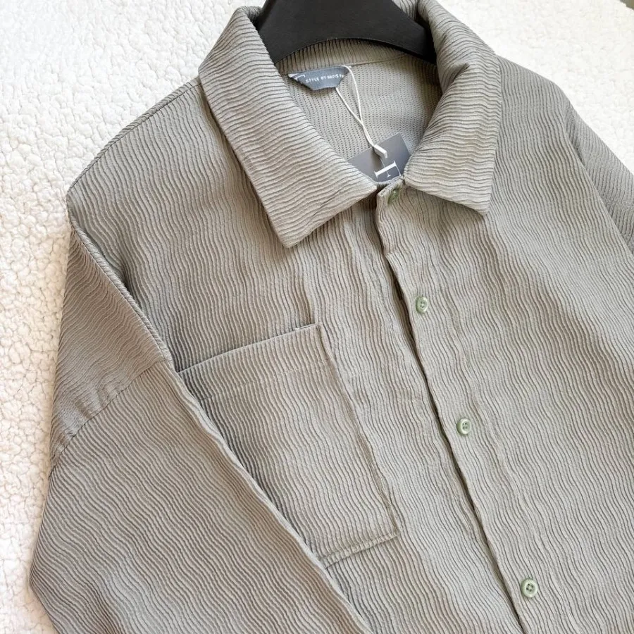 شومیز پلیسه سبز