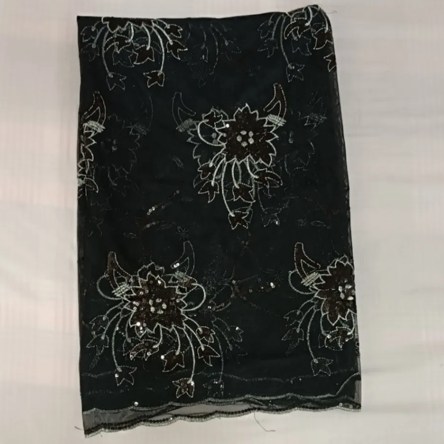 پارچه مجلسی مشکی نقره ای