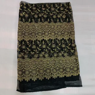 پارچه مجلسی مشکی طلایی