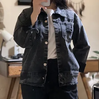 کت جین زغالی