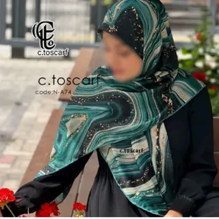 روسری نخ کاستوم رزینی سبز