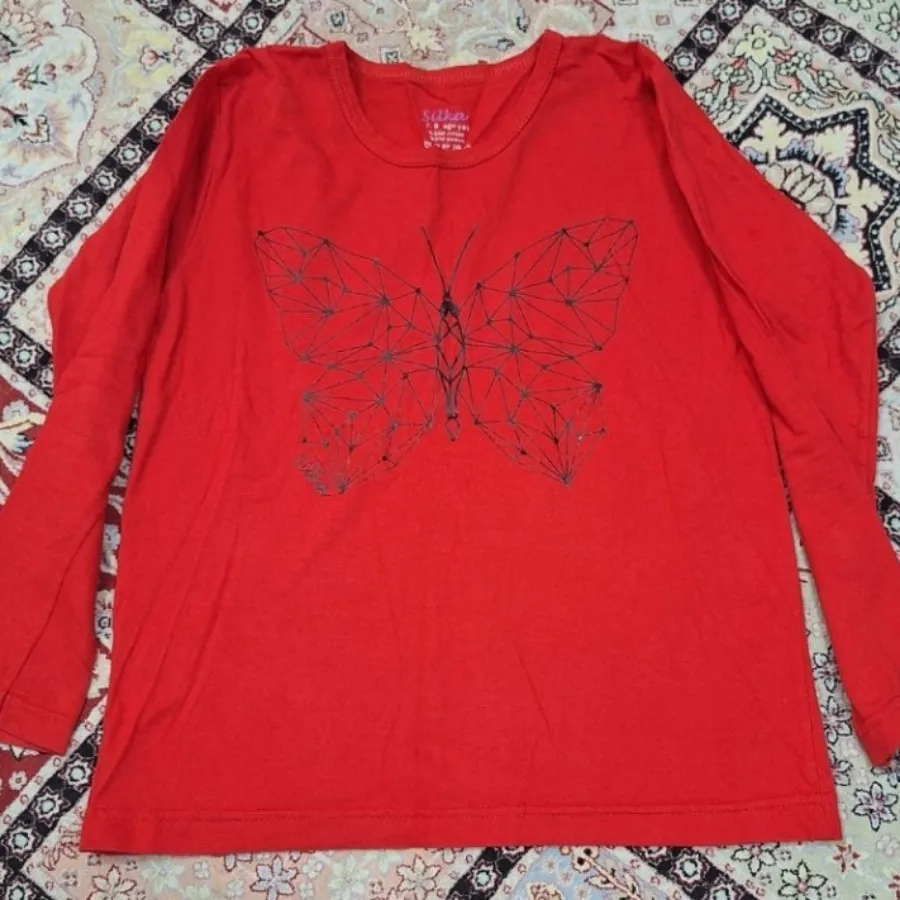 بلوز دخترانه یقه گرد