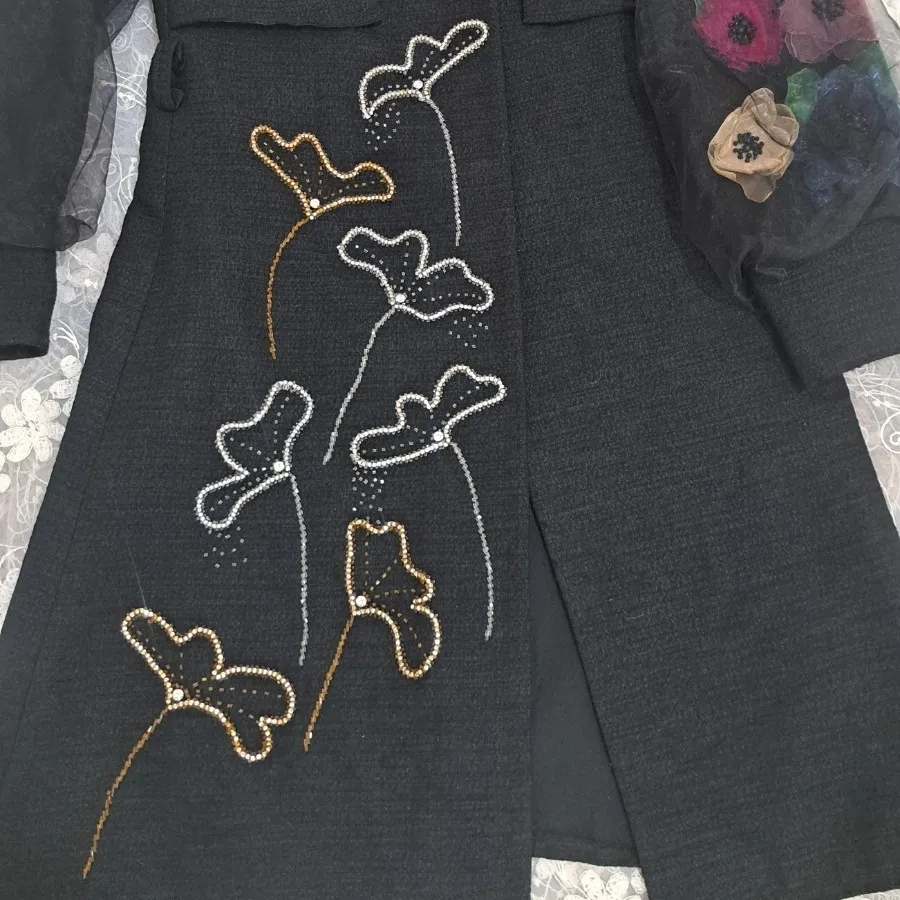 مانتو جواهردوزی منجوق دوز