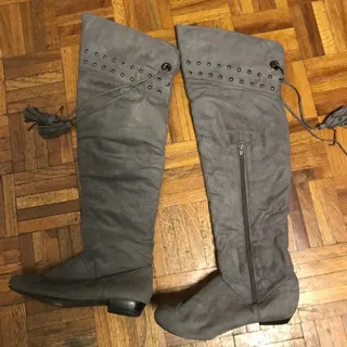 بوت جیر طوسی بلند 38