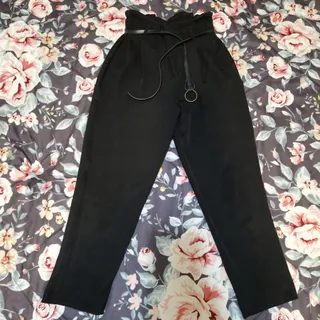 شلوار کرپ مجلسی کمربنددار