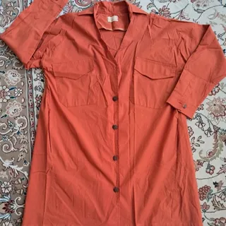 مانتو اسپرت آجری رنگ