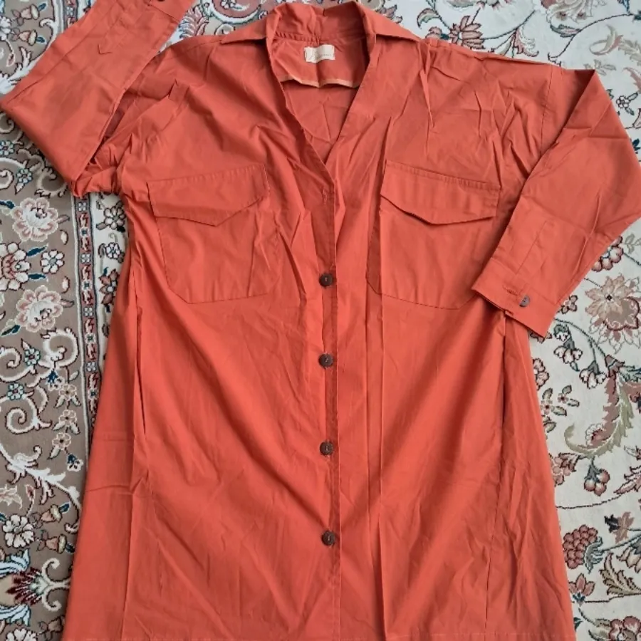 مانتو اسپرت آجری رنگ