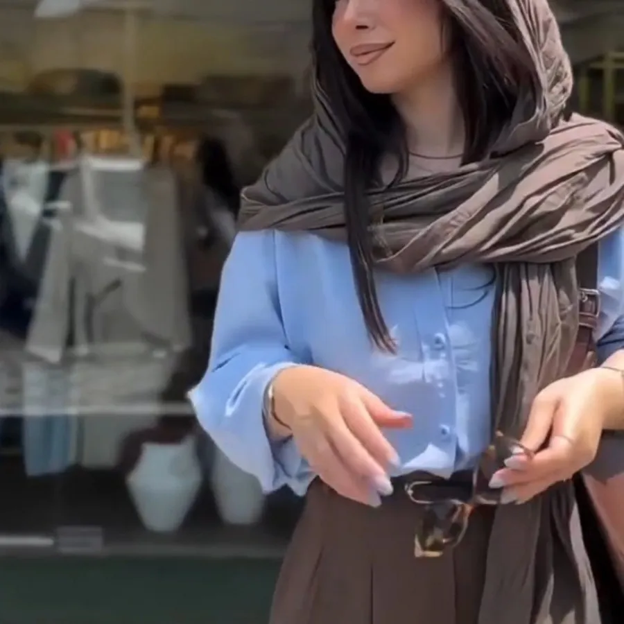 شومیز پری آبی آسمونی