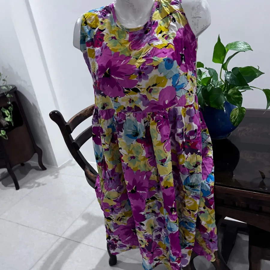 پیراهن نخی ساحلی