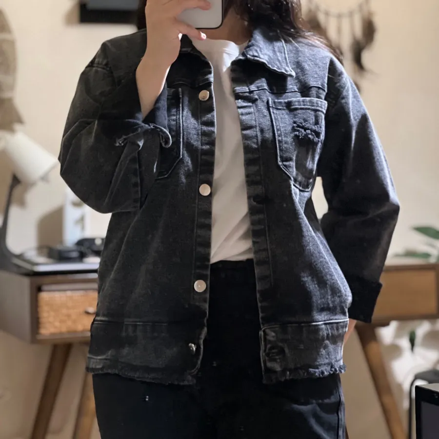 کت جین زغالی