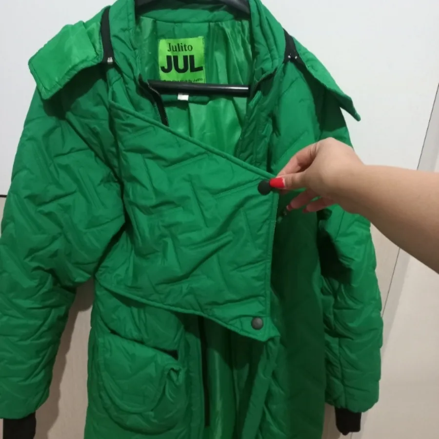 کاپشن سبز آستردار گرم شیک