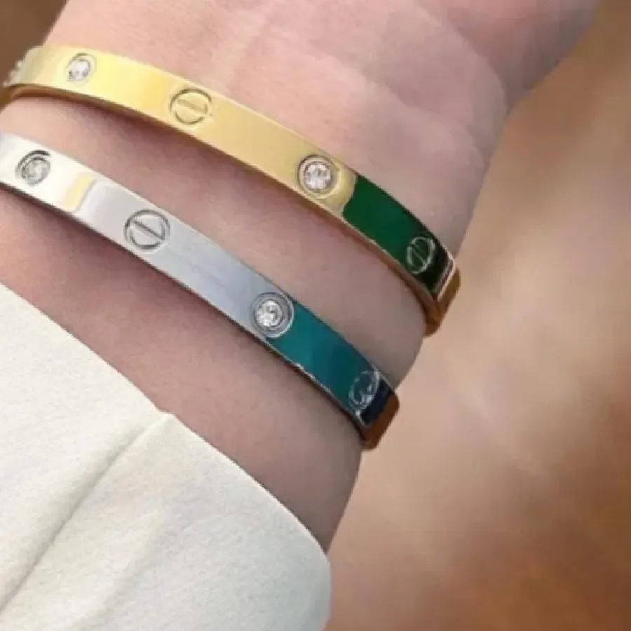 دستبند کارتیر ابکاری طلا