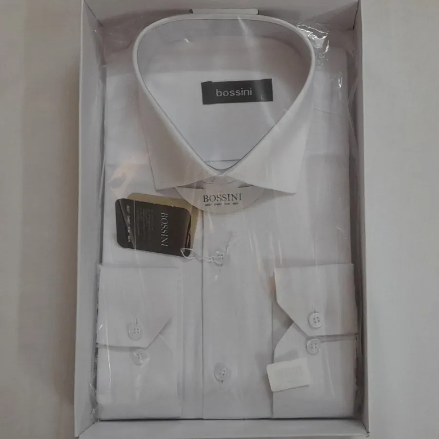 پیراهن مردانه سفید بوسینی