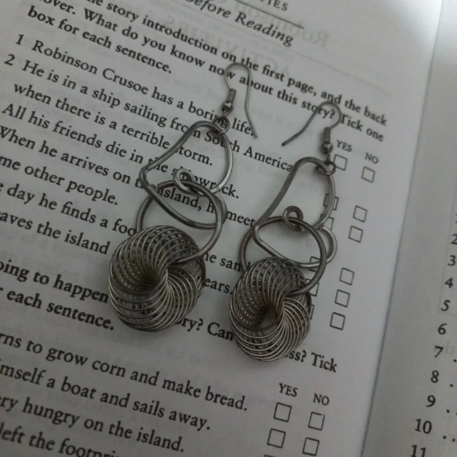 گوشواره ژوپینگ رنگ ثابت