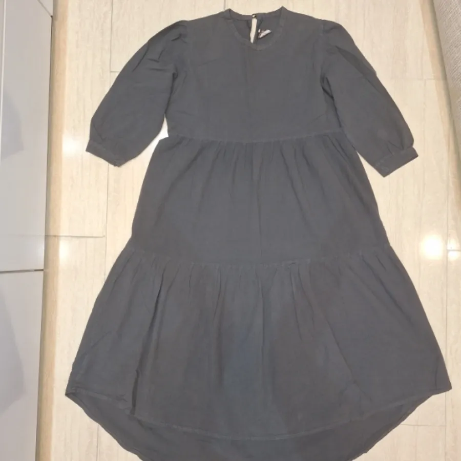 پیراهن طوسی الیاف طبیعی