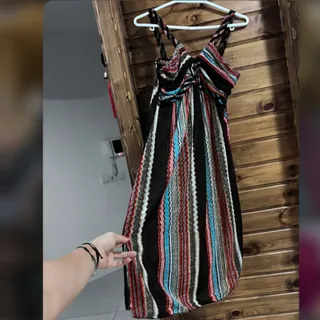 پیراهن ساحلی نخی