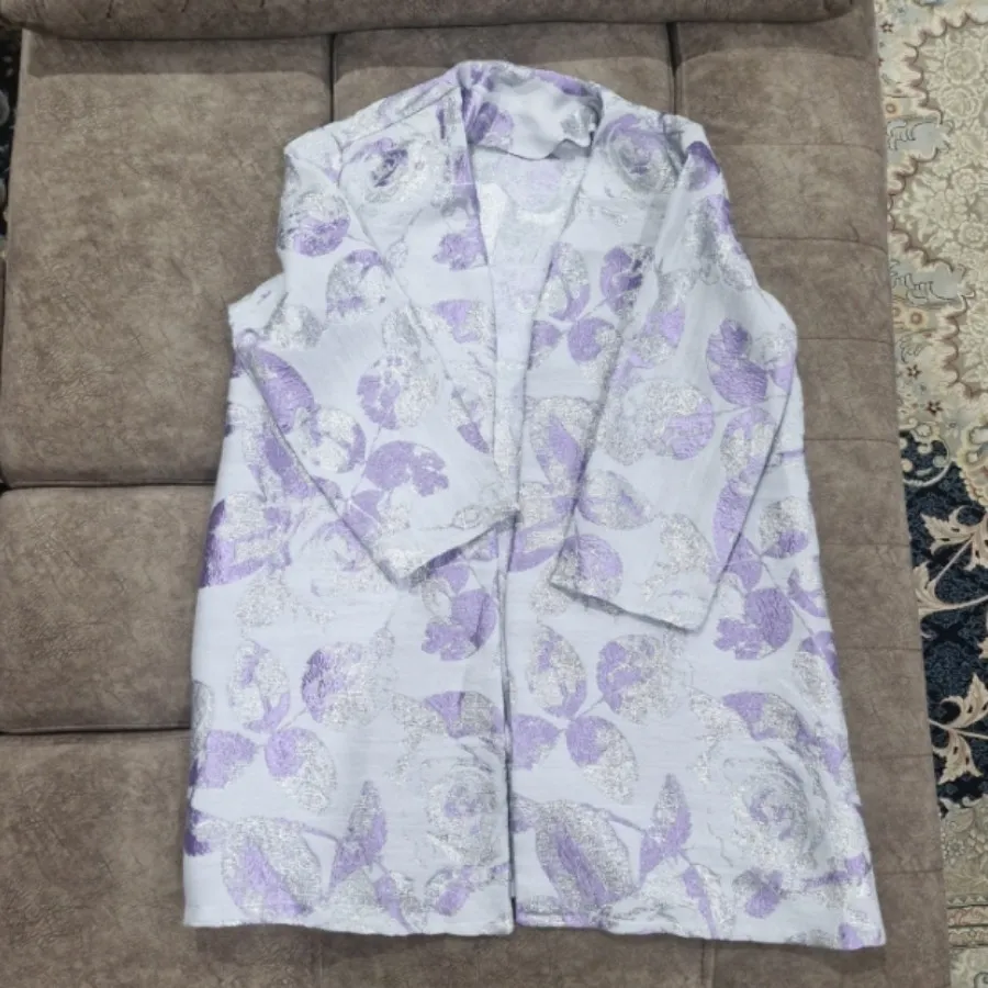 مانتو ژاکارد طرح برجسته