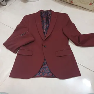 کت تک زرشکی مردانه