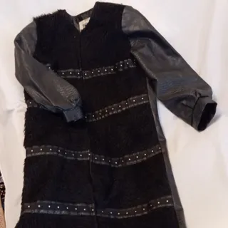 پالتو چرم خز دار