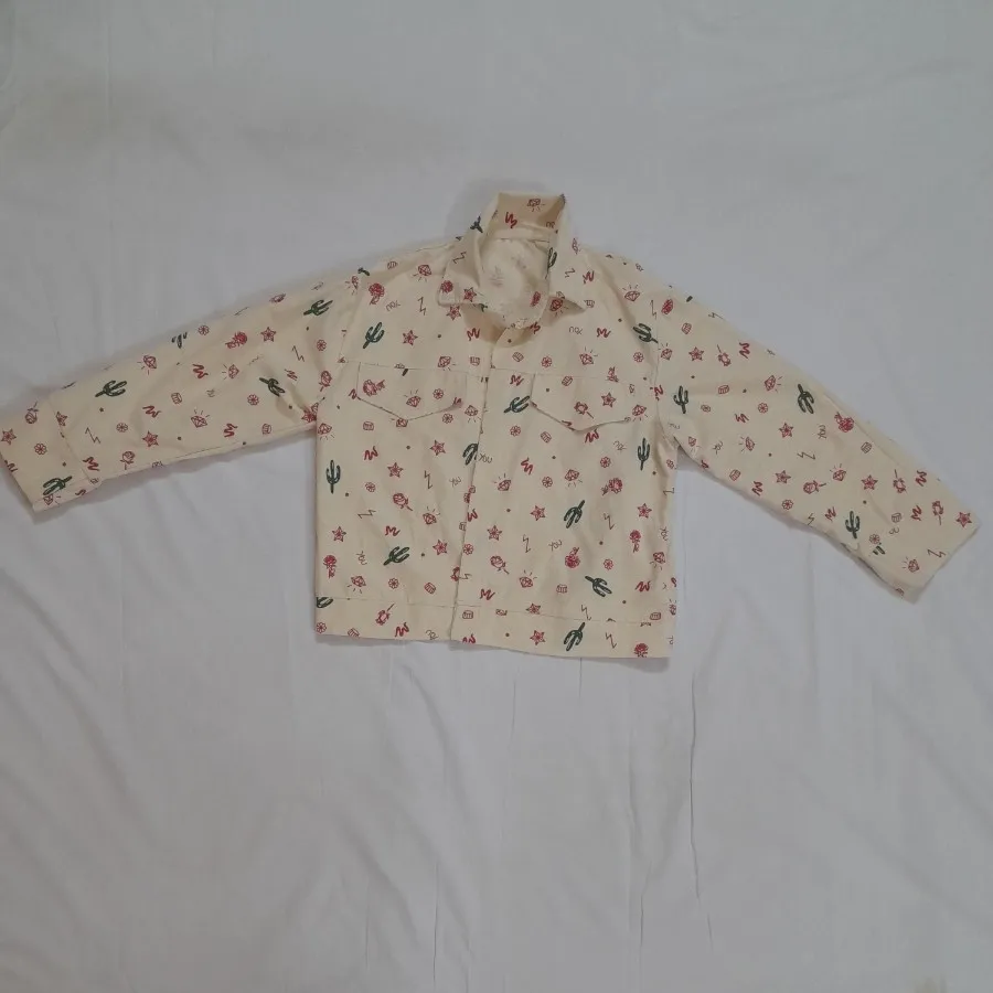 شومیز لنین کاکتوس و گل رز