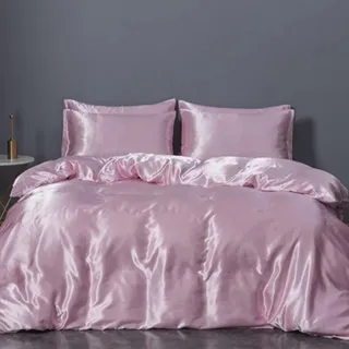 پارچه ساتن صورتی عرض 150