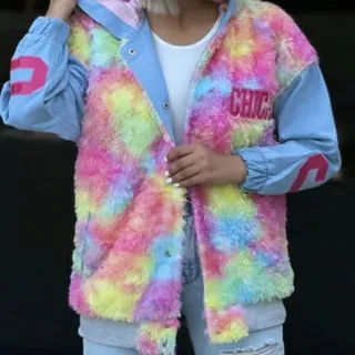 کاپشن آبرنگی جین زنانه