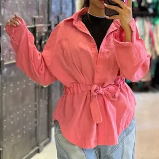 مانتو فشن صورتی زنانه