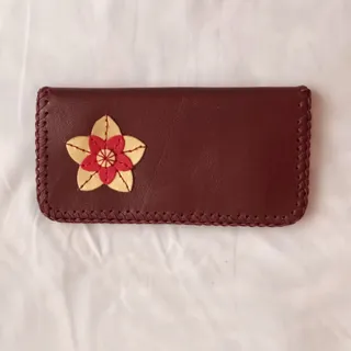 کیف پول چرم زنانه دستدوز