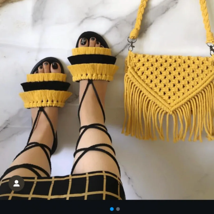 صندل مکرومه