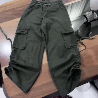 شلوار کتان کارگو