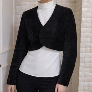 کراپ کت مخمل