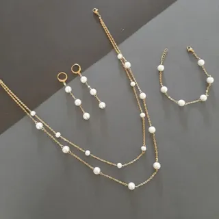 ست زیبای مرواریدی