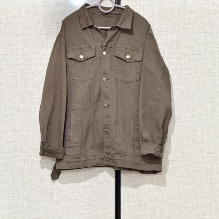 کت جین قهوه‌ای