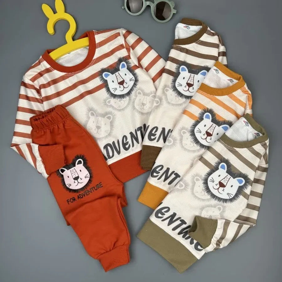 بلوز شلوار راه راه شیر چا