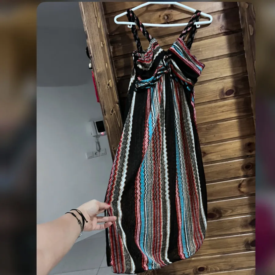 پیراهن نخی ساحلی