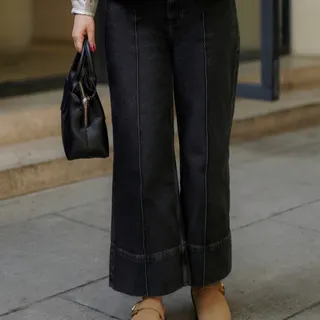 شلوار رنگ ذغالی برند zara