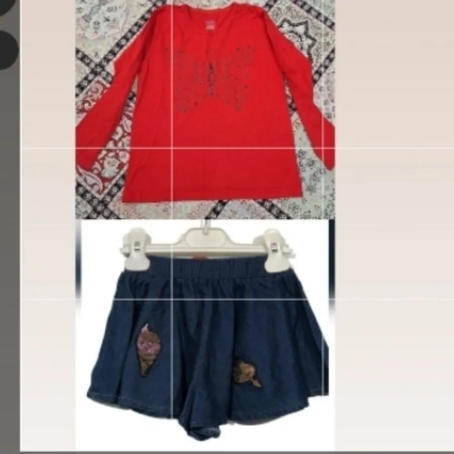 بلوز و دامن شورتکی