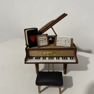 جعبه موزیکال پیانو