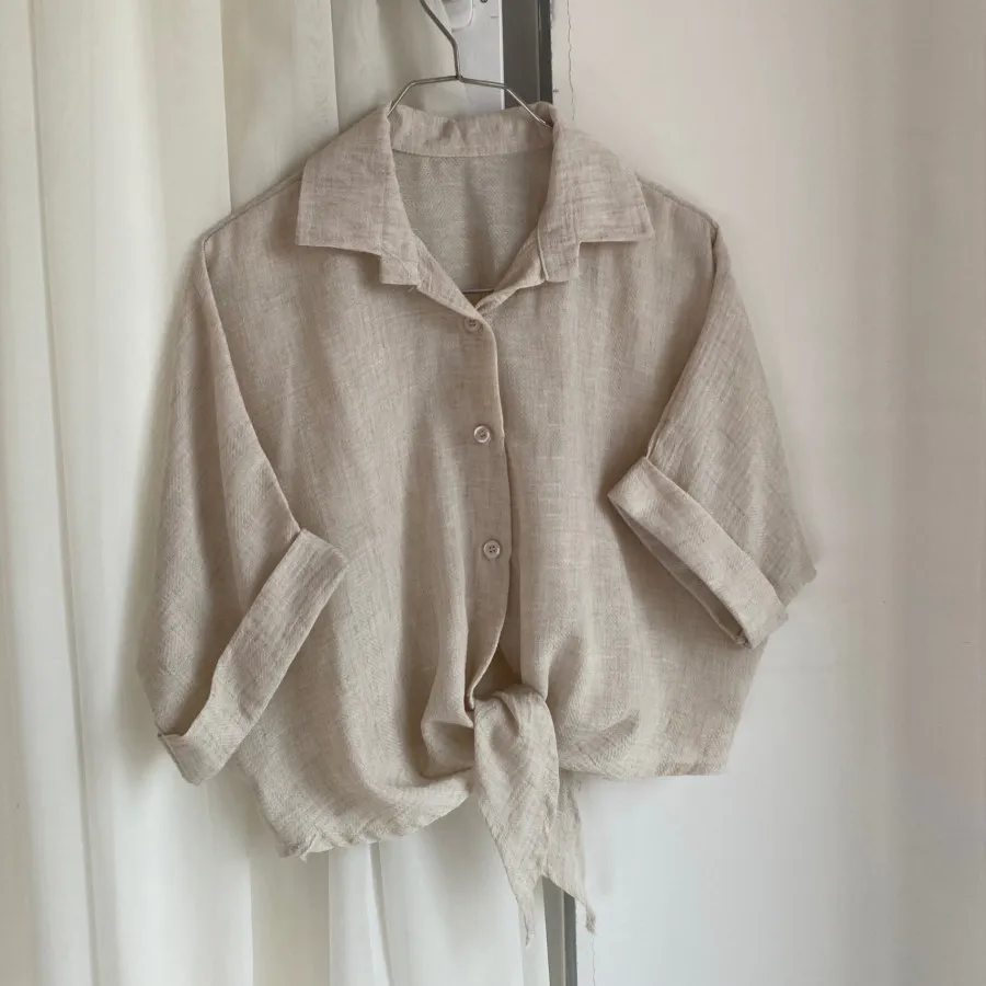 شومیز کوتاه گره خور