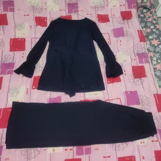 ست شومیز شلوار کرپ