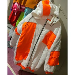 کاپشن تدی سفید ترک