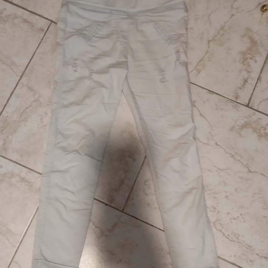 شلوار کتان آبی یخی