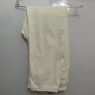 شلوار کتان شیری