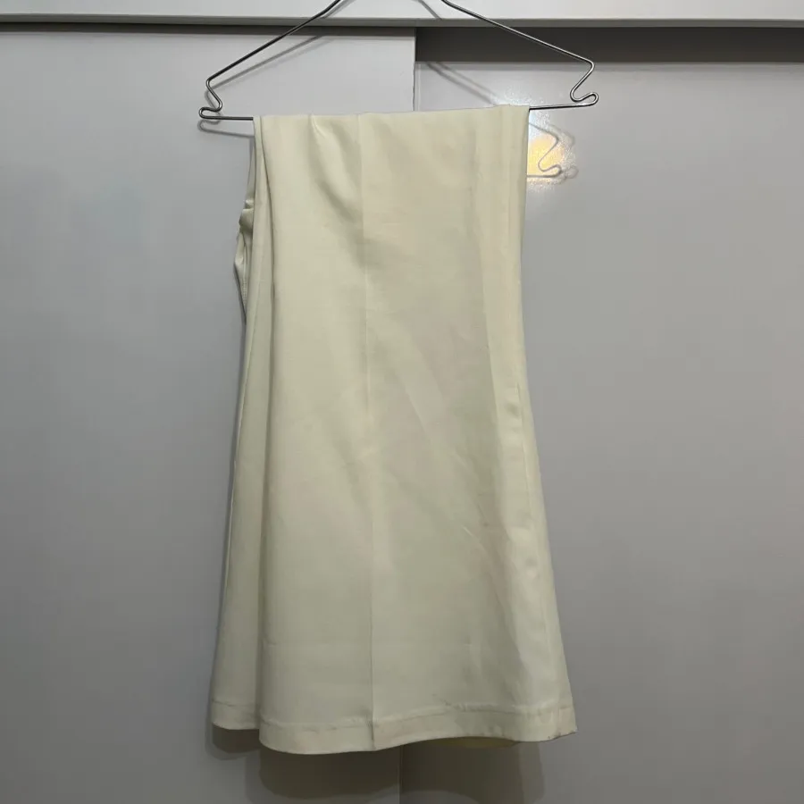 شلوار کرپ شیری