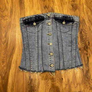 نیم تنه جین ترک