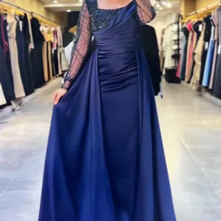 لباس مجلسی سرمه ای شیک