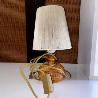 آباژور چوبی بافت مکرومه