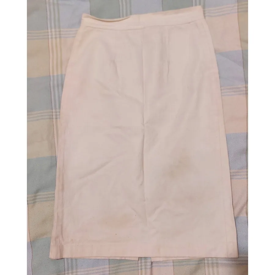 دامن کتان سفید